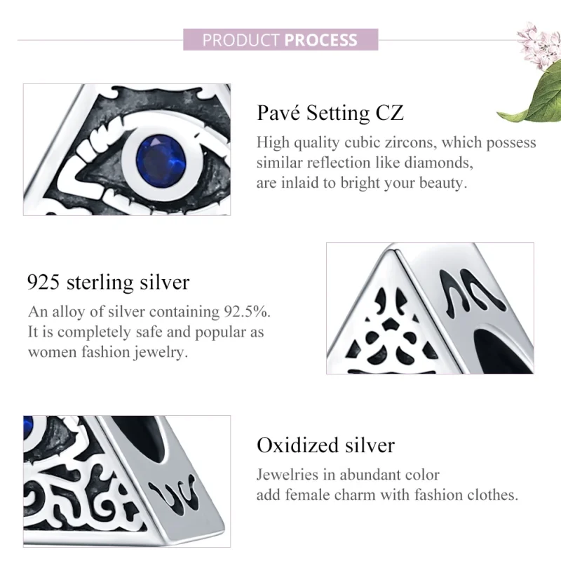 (afbeelding voor) Pandora Style Devil's Eys Bedel - SCC1567 - Bekijken 8