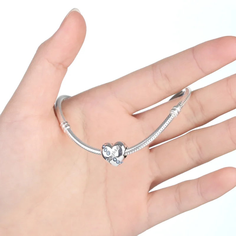 (afbeelding voor) Pandora Style Dochter Hart Bedel - SCC007 - Bekijken 2