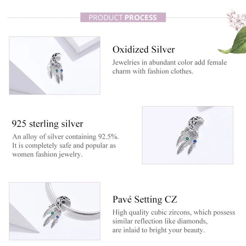 (afbeelding voor) Pandora Style Dromenvanger Hangende Bedel - SCC1232 - Bekijken 2