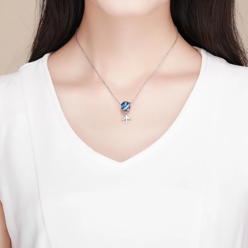 (afbeelding voor) Pandora Style Droomvliegtuig om rond te reizen Bedel - SCC887 - Bekijken 5