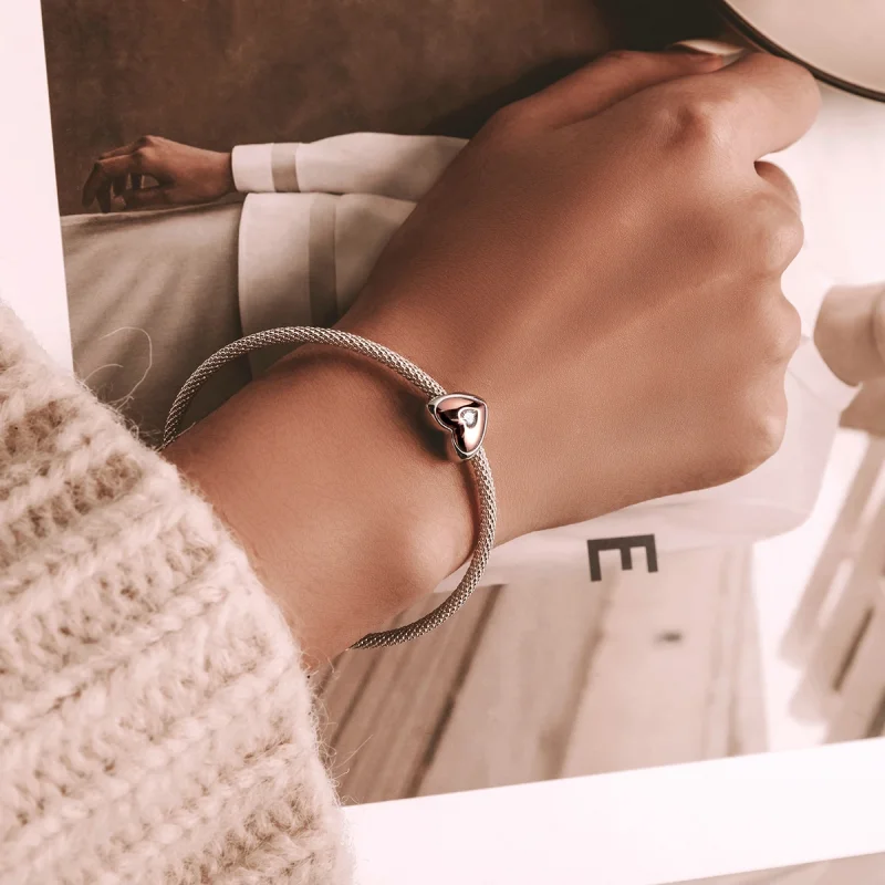 (afbeelding voor) Pandora Style Dubbele Kleur Liefde Bedel - BSC566 - Bekijken 5