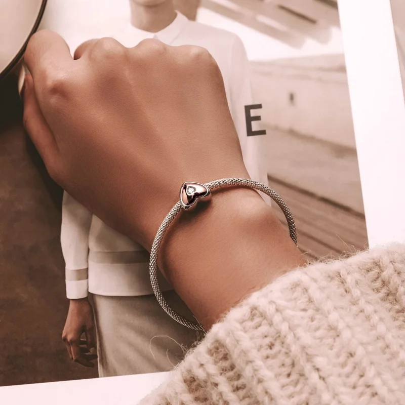 (afbeelding voor) Pandora Style Dubbele Kleur Liefde Bedel - BSC566 - Bekijken 6