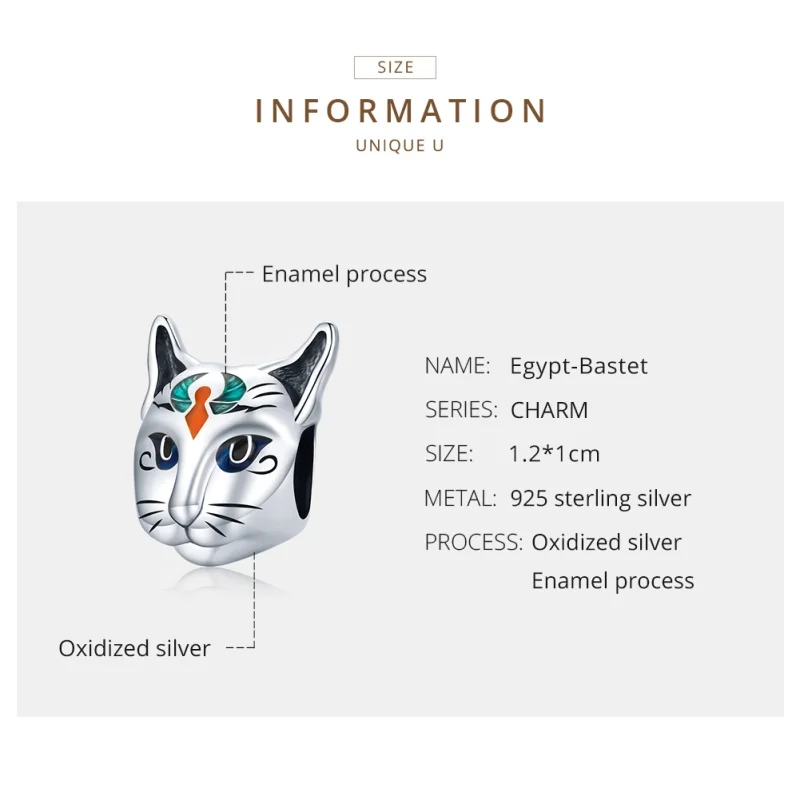 (afbeelding voor) Pandora Style Egypte - Cat God Besti Bedel - SCC1859 - Bekijken 7