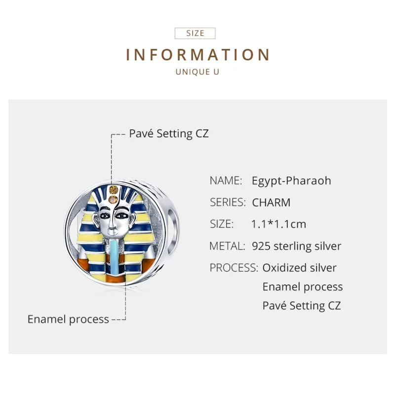 (afbeelding voor) Pandora Style Egypte - Farao Bedel - SCC1858 - Bekijken 6
