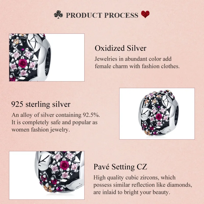 (afbeelding voor) Pandora Style Elegante Kersenbloesem Bedel - SCC1446 - Bekijken 8