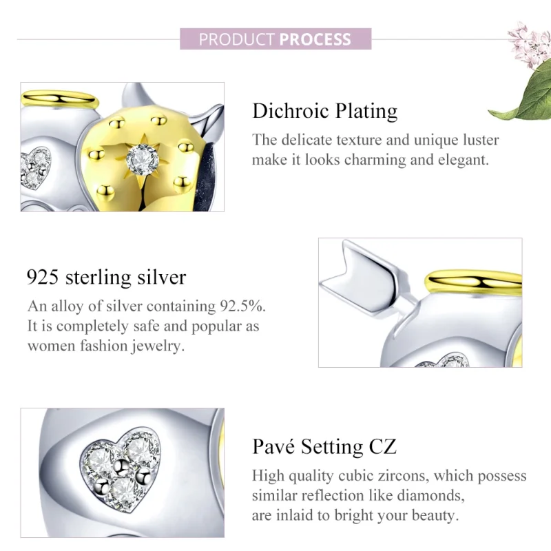 (afbeelding voor) Pandora Style Engel duivel Bedel - BSC107 - Bekijken 8