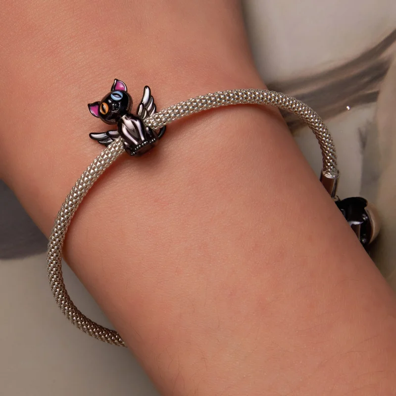 (afbeelding voor) Pandora Style Engel Kat Bedel - SCC2299-BK - Bekijken 6