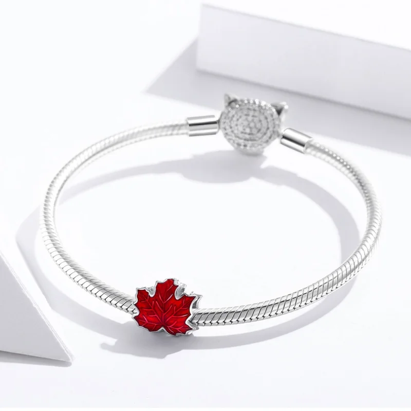 (afbeelding voor) Pandora Style esdoorn blad Bedel - BSC335 - Bekijken 3