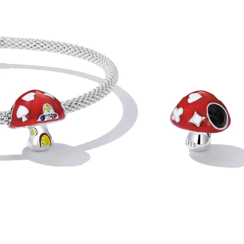 (afbeelding voor) Pandora Style Exquise Mushroom House Bedel - SCC2246 - Bekijken 4