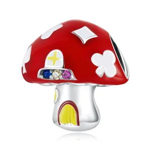 (afbeelding voor) Pandora Style Exquise Mushroom House Bedel - SCC2246