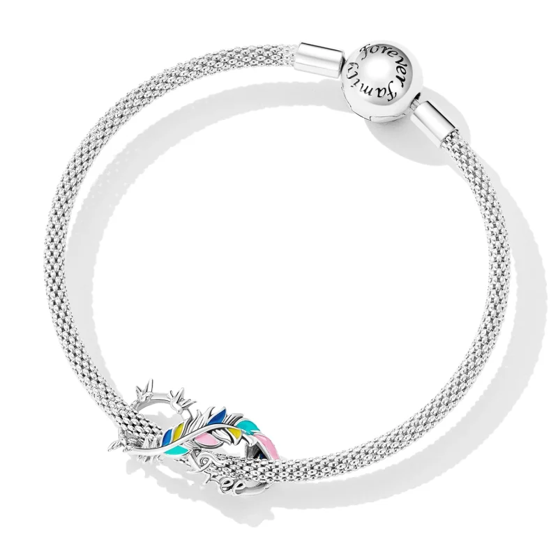 (afbeelding voor) Pandora Style Feather Infinity Symbool Bedel - SCC2322 - Bekijken 5