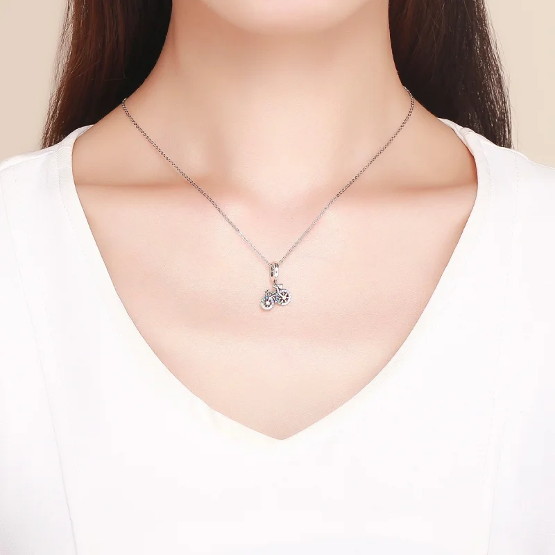 (afbeelding voor) Pandora Style Fiets Hangende Bedel - SCC1082 - Bekijken 3