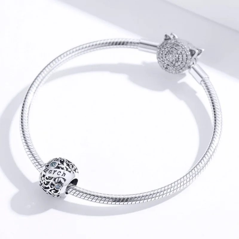 (afbeelding voor) Pandora Style Geboortesteen maart Bedel - SCC1385-3 - Bekijken 2