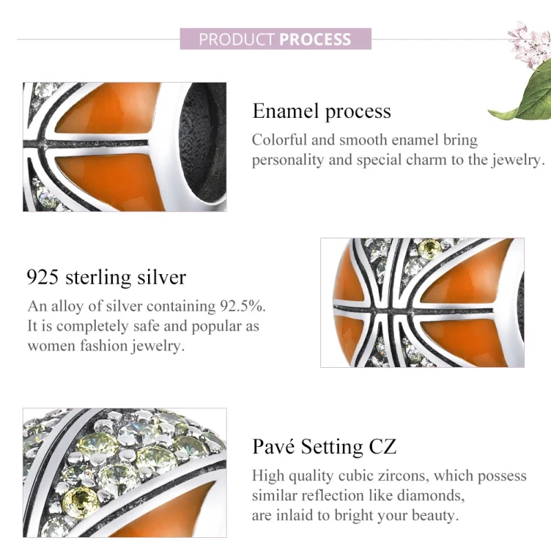 (afbeelding voor) Pandora Style Geest van basketbal Bedel - SCC1506 - Bekijken 8