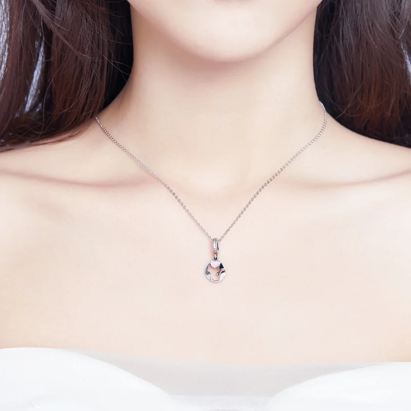 (afbeelding voor) Pandora Style Gelukkige Kitty Hangende Bedel - SCC1140 - Bekijken 3