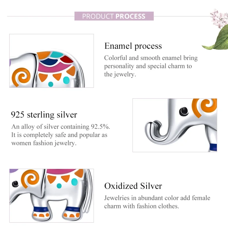 (afbeelding voor) Pandora Style Gelukkige Olifant Bedel - SCC1790 - Bekijken 8