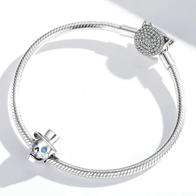 (afbeelding voor) Pandora Style Gentleman Schedel Bedel - BSC525 - Bekijken 4