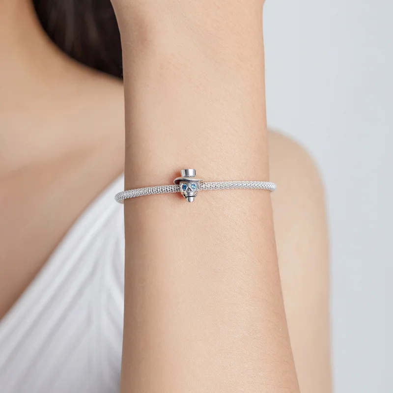 (afbeelding voor) Pandora Style Gentleman Schedel Bedel - BSC525 - Bekijken 5