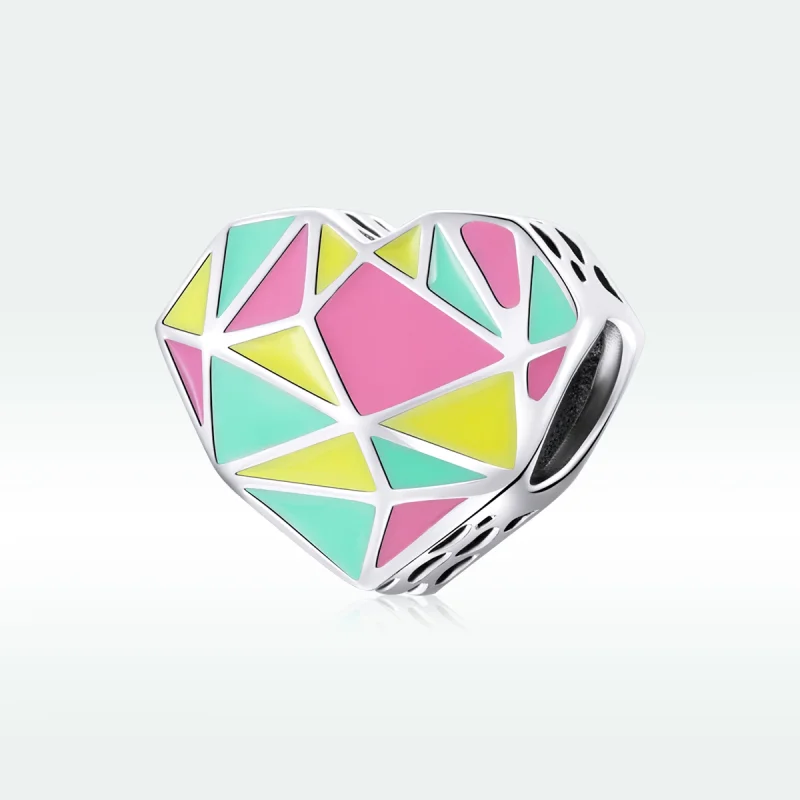 (afbeelding voor) Pandora Style Geometrische Patronen Bedel - SCC1761 - Bekijken 5