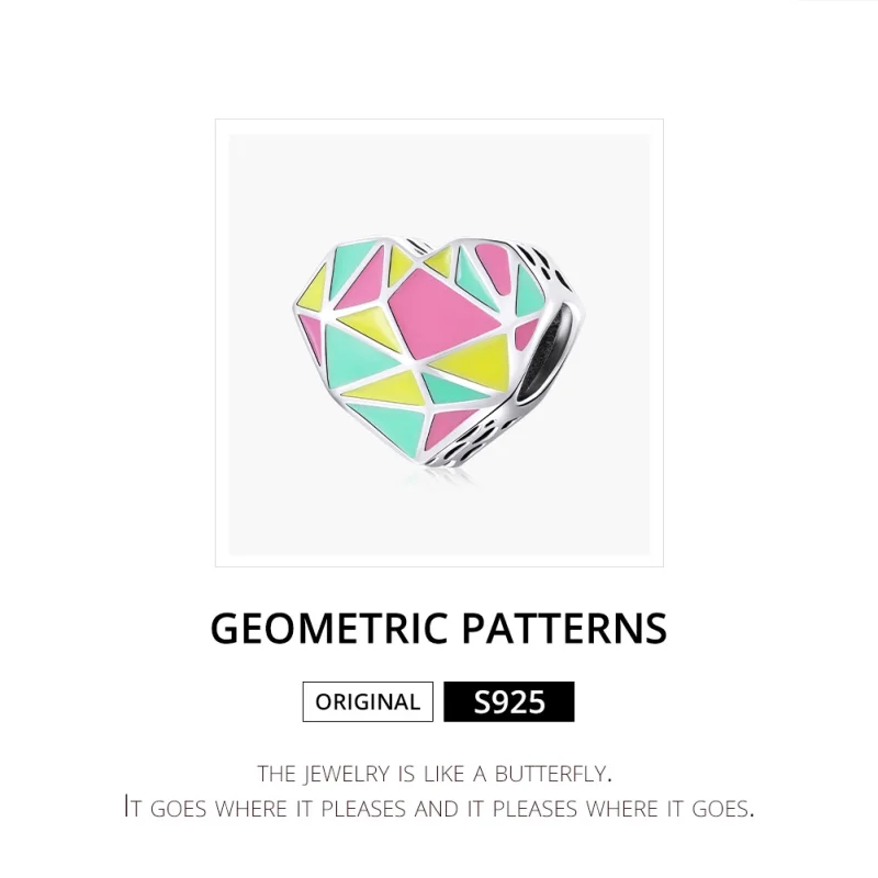 (afbeelding voor) Pandora Style Geometrische Patronen Bedel - SCC1761 - Bekijken 6