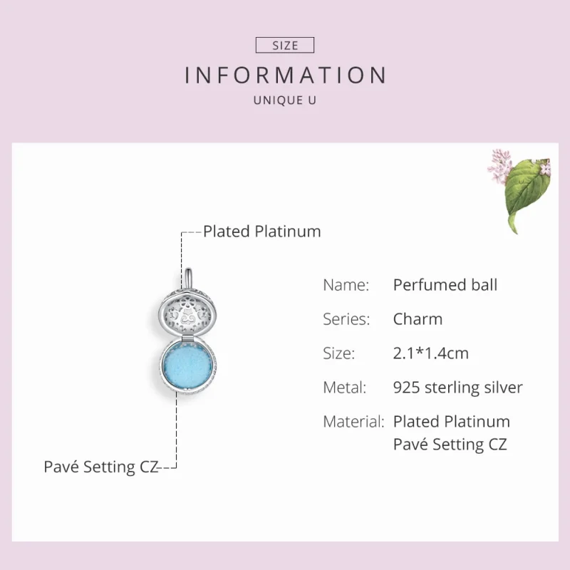 (afbeelding voor) Pandora Style Geurige bal Bedel - SCC1198 - Bekijken 3