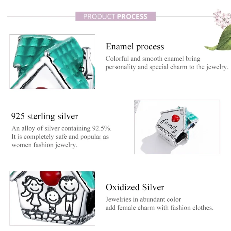 (afbeelding voor) Pandora Style Gezellig huisje Bedel - SCC1518 - Bekijken 8