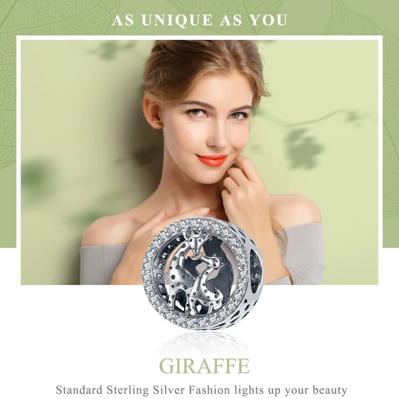 (afbeelding voor) Pandora Style Giraffe Bedel - SCC997 - Bekijken 6