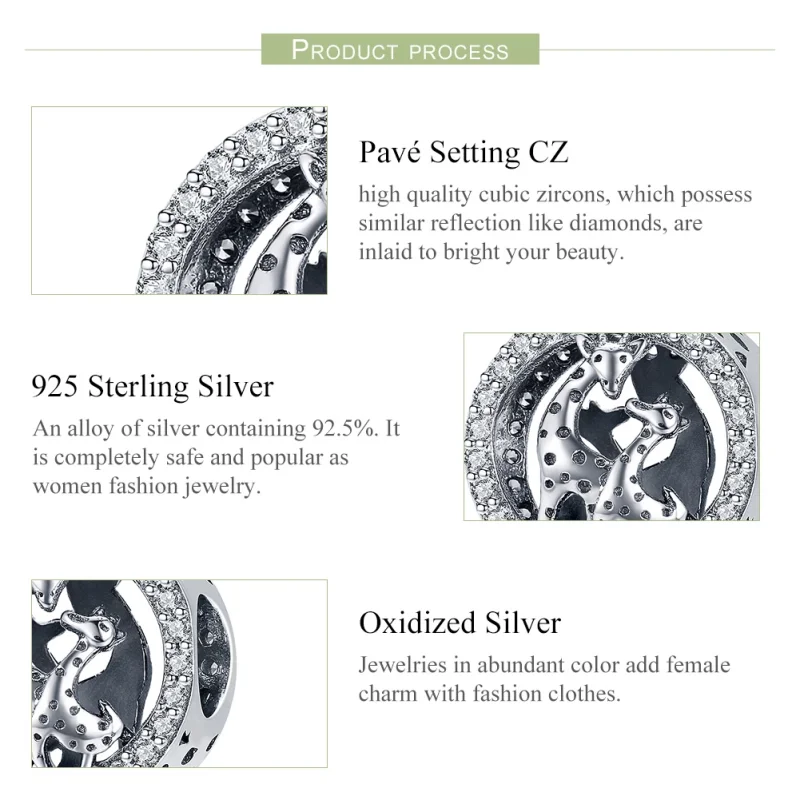 (afbeelding voor) Pandora Style Giraffe Bedel - SCC997 - Bekijken 7