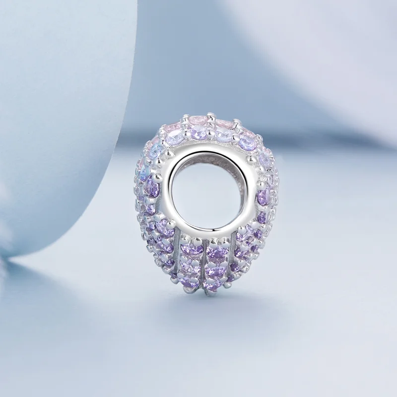 (afbeelding voor) Pandora Style Gradiënt Hart Bedel - BSC624 - Bekijken 3