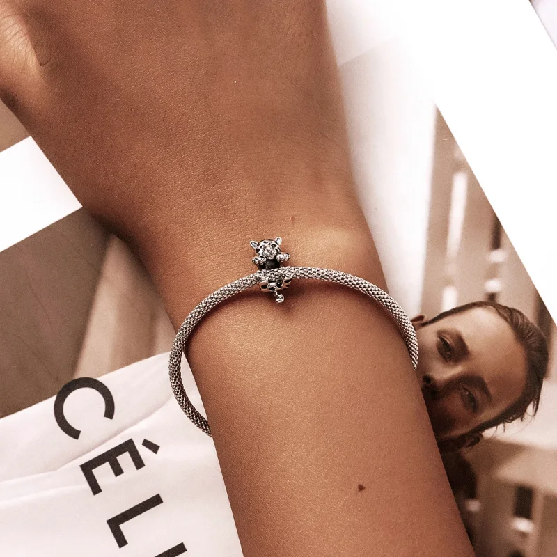 (afbeelding voor) Pandora Style Grappige kleine cheeta Bedel - BSC556 - Bekijken 5