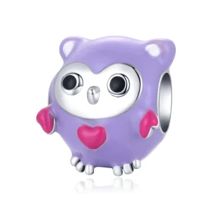 (afbeelding voor) Pandora Style Grappige Uil Bedel - SCC1932