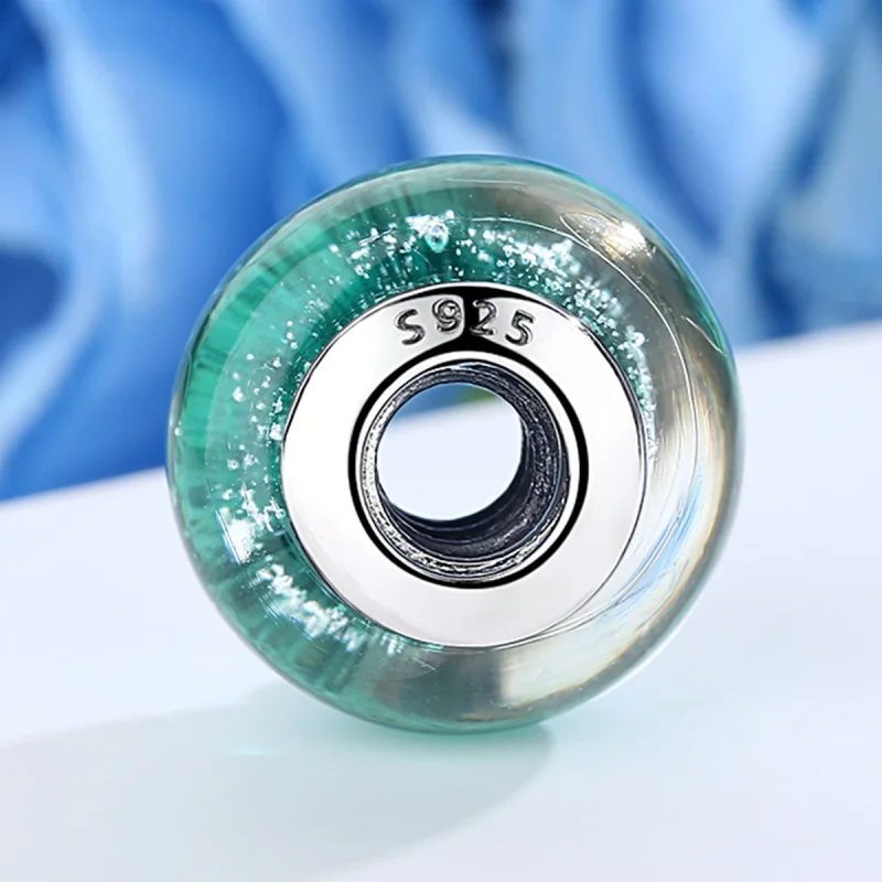 (afbeelding voor) Pandora Style Groen Murano Glas Bedel - SCZ021 - Bekijken 4