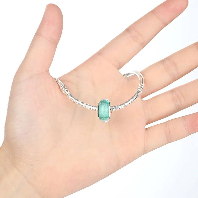 (afbeelding voor) Pandora Style Groen Murano Glas Bedel - SCZ021 - Bekijken 5