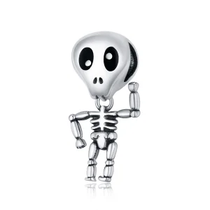 Pandora Style Halloween Schedel Man Bedel - SCC1617 (afbeelding voor) Pandora Style Halloween Schedel Man Bedel - SCC1617