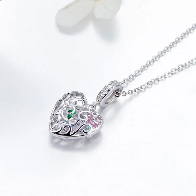 (afbeelding voor) Pandora Style Hartkloppingen Hangende Bedel - SCC1126 - Bekijken 4