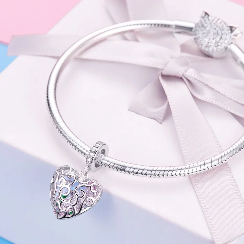 (afbeelding voor) Pandora Style Hartkloppingen Hangende Bedel - SCC1126 - Bekijken 9