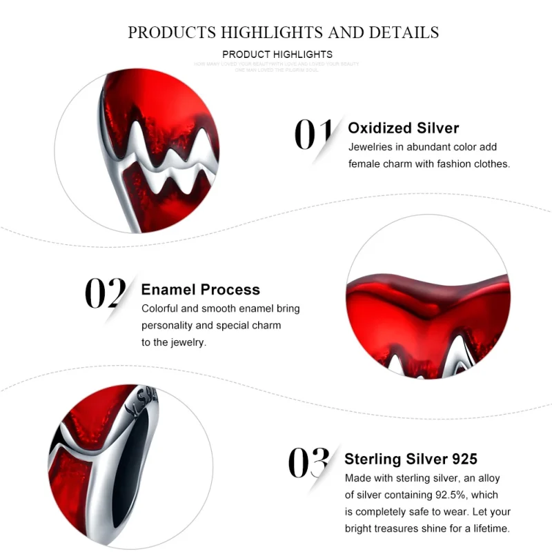 (afbeelding voor) Pandora Style Hartslag Bedel - SCC249 - Bekijken 7