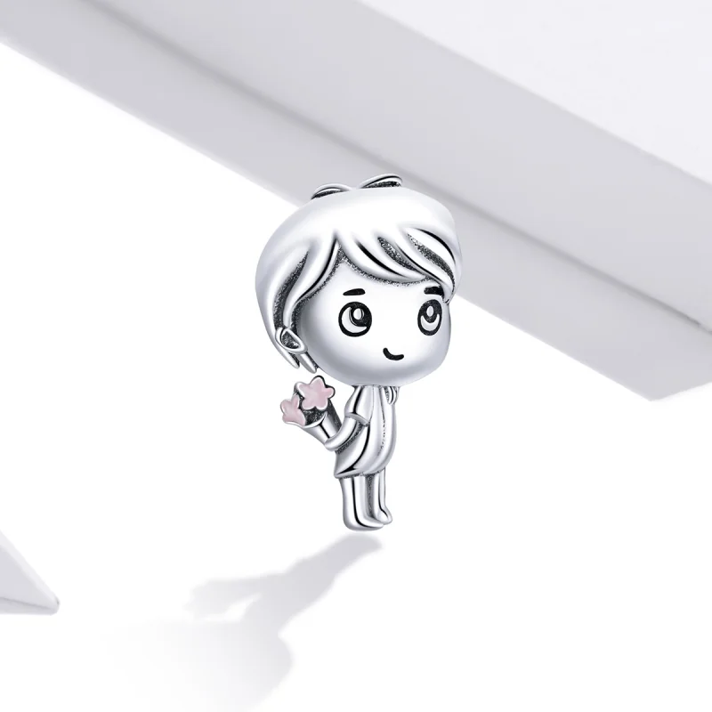 (afbeelding voor) Pandora Style Hartslag Boy Bedel - BSC400 - Bekijken 2