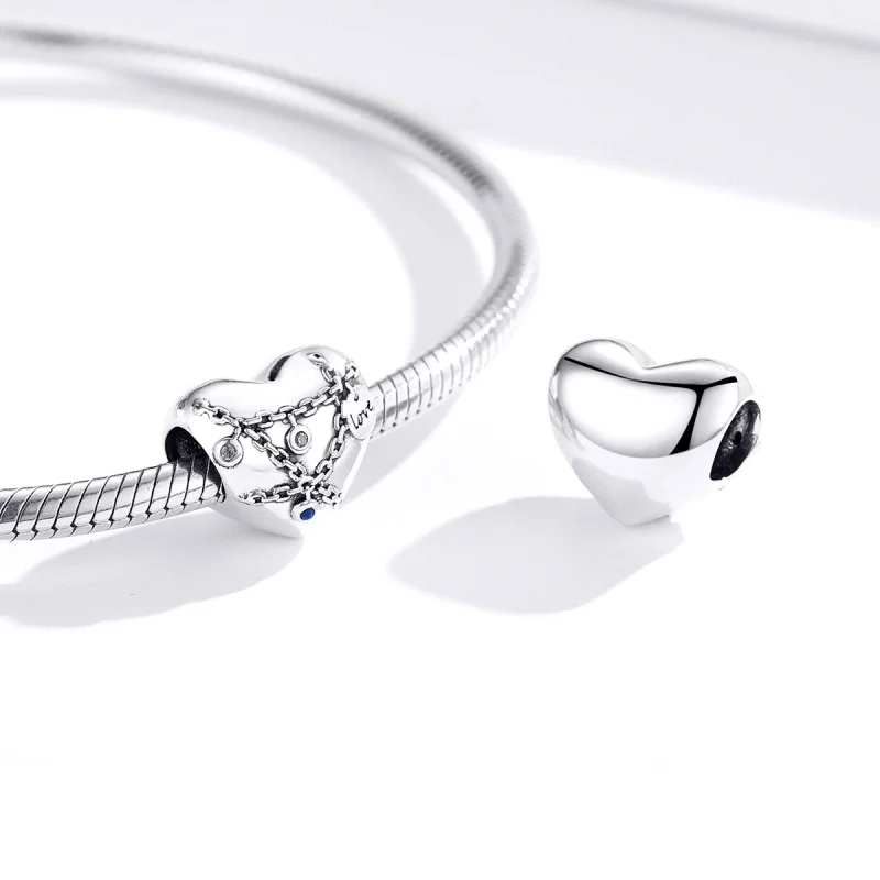 (afbeelding voor) Pandora Style Hartslot Bedel - SCC1538 - Bekijken 2
