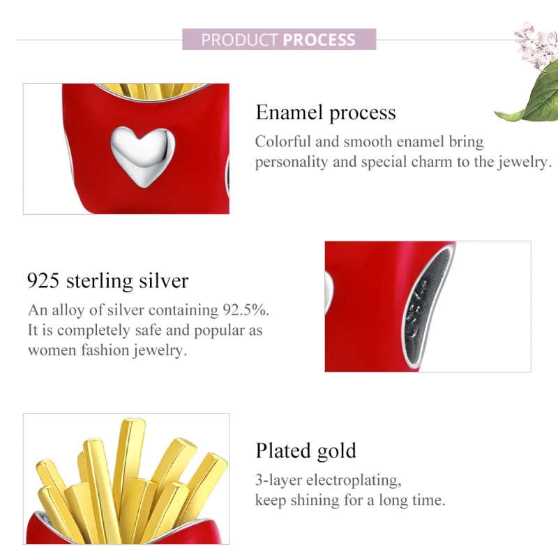 (afbeelding voor) Pandora Style Heerlijke Friet Bedel - SCC1606 - Bekijken 8