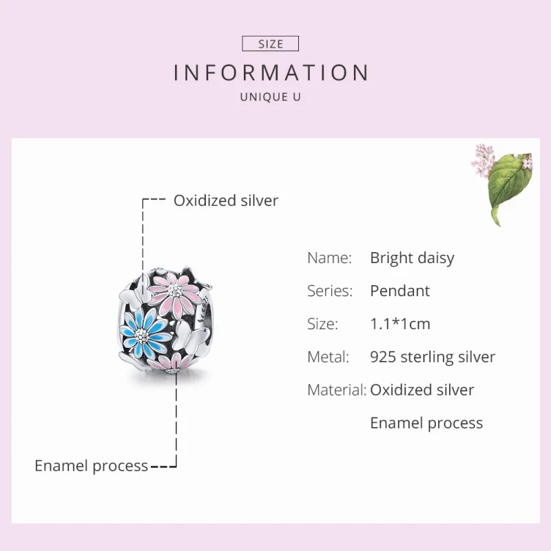 (afbeelding voor) Pandora Style Heldere madeliefjes Bedel - SCC1837 - Bekijken 5