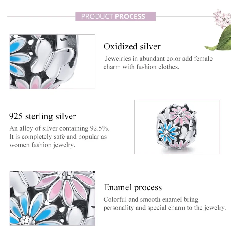 (afbeelding voor) Pandora Style Heldere madeliefjes Bedel - SCC1837 - Bekijken 6