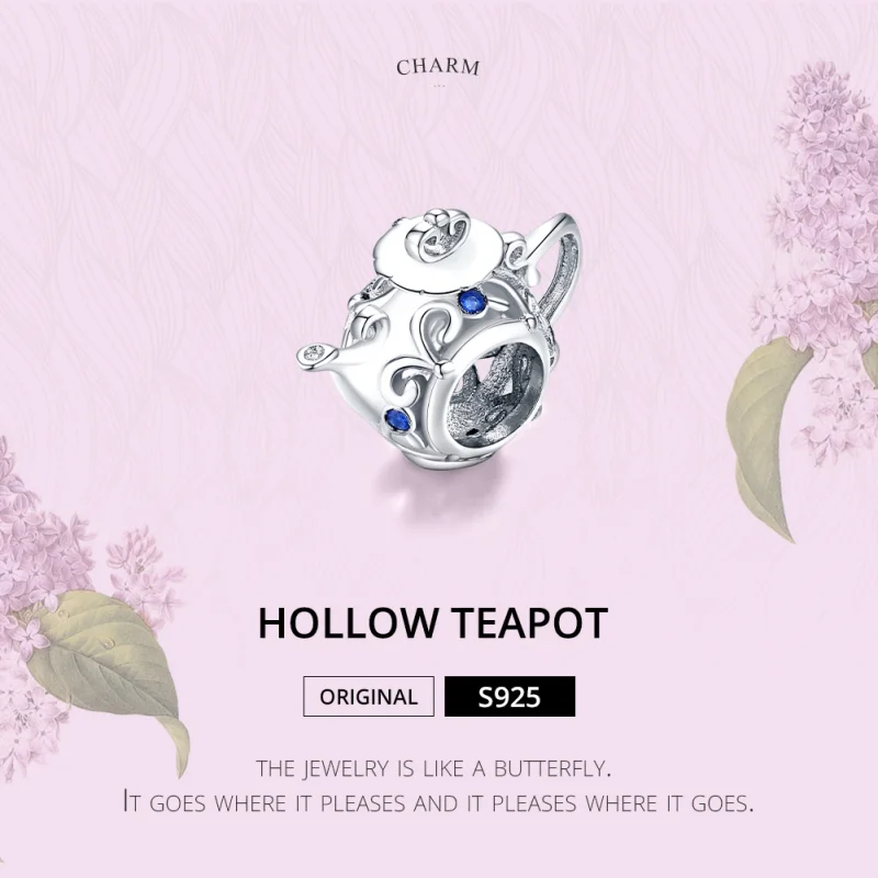 (afbeelding voor) Pandora Style Holle theepot Bedel - BSC274 - Bekijken 6