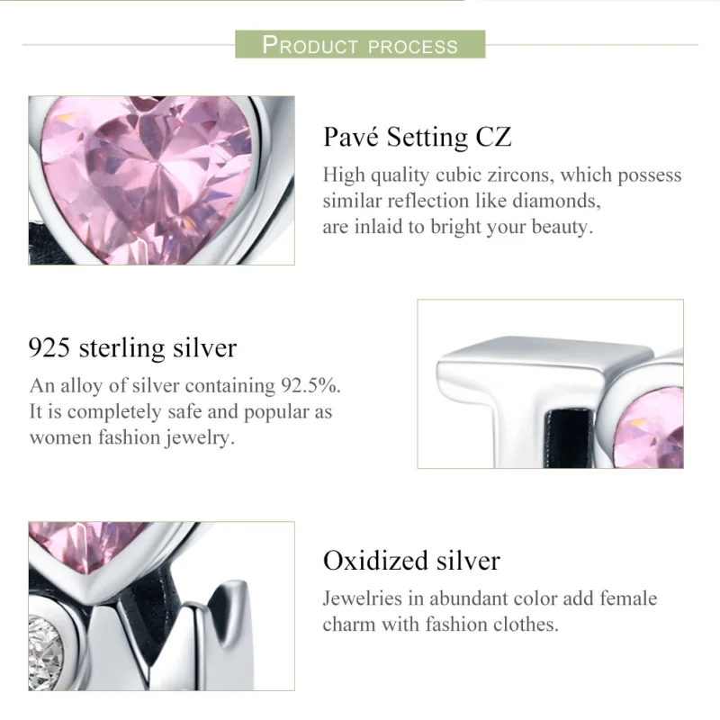 (afbeelding voor) Pandora Style Ik hou van mama Bedel - SCC579 - Bekijken 8