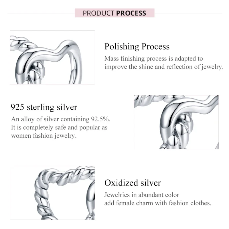 (afbeelding voor) Pandora Style Ineengestrengelde Harten Bedel - SCC1563 - Bekijken 7