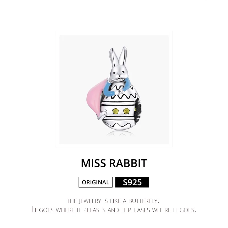 (afbeelding voor) Pandora Style juffrouw konijn Bedel - SCC1754 - Bekijken 6