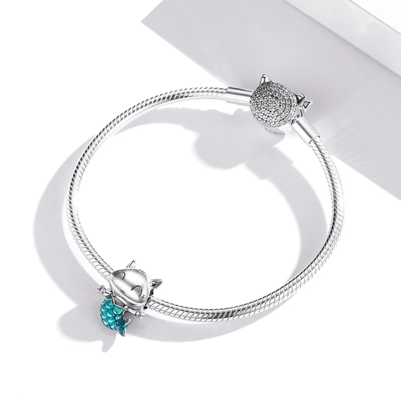 (afbeelding voor) Pandora Style Kat Zeemeermin Bedel - SCC1852 - Bekijken 3