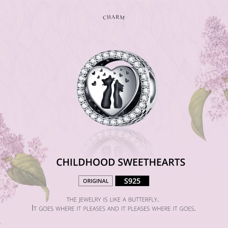 (afbeelding voor) Pandora Style Katten liefde Bedel - SCC1188 - Bekijken 2