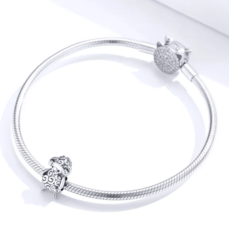 (afbeelding voor) Pandora Style Klein schaap Bedel - BSC187 - Bekijken 3