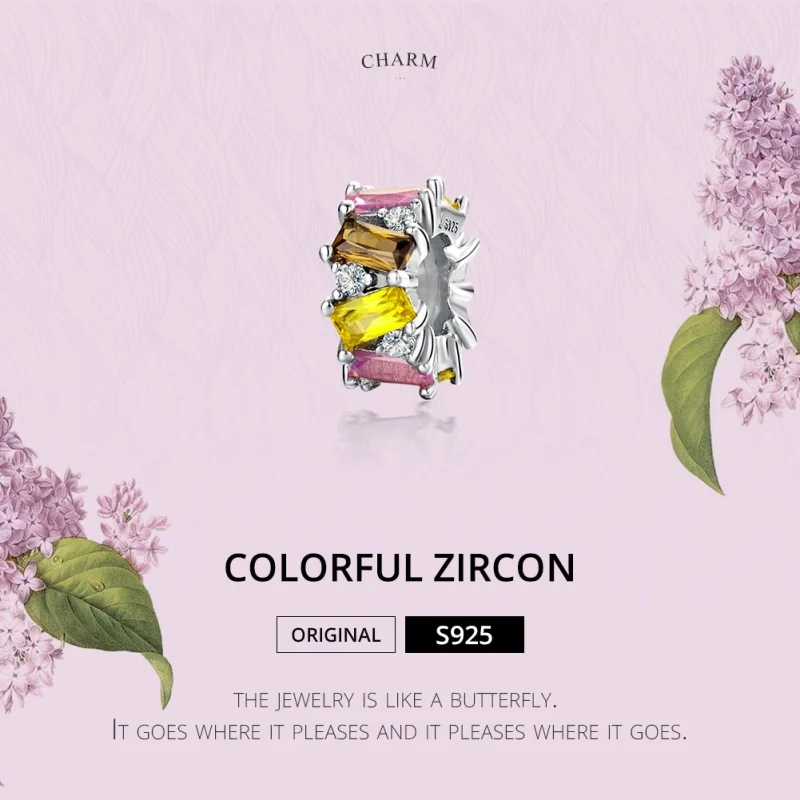 (afbeelding voor) Pandora Style Kleurrijk zirkonium Spacer Bedel - SCC1182 - Bekijken 2